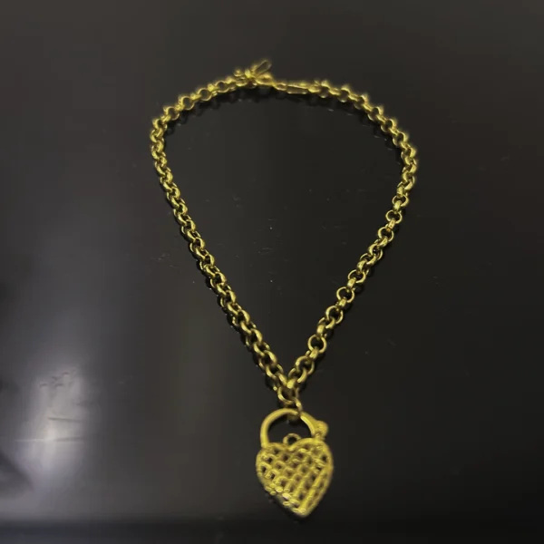 Pulseira feminina elo português 20 cm