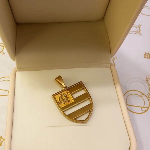 Pingente Flamengo em ouro 18K