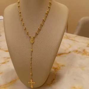 Terço Católico em Ouro 18K Luz da Fé Terço Católico em Ouro 18K Luz da Fé